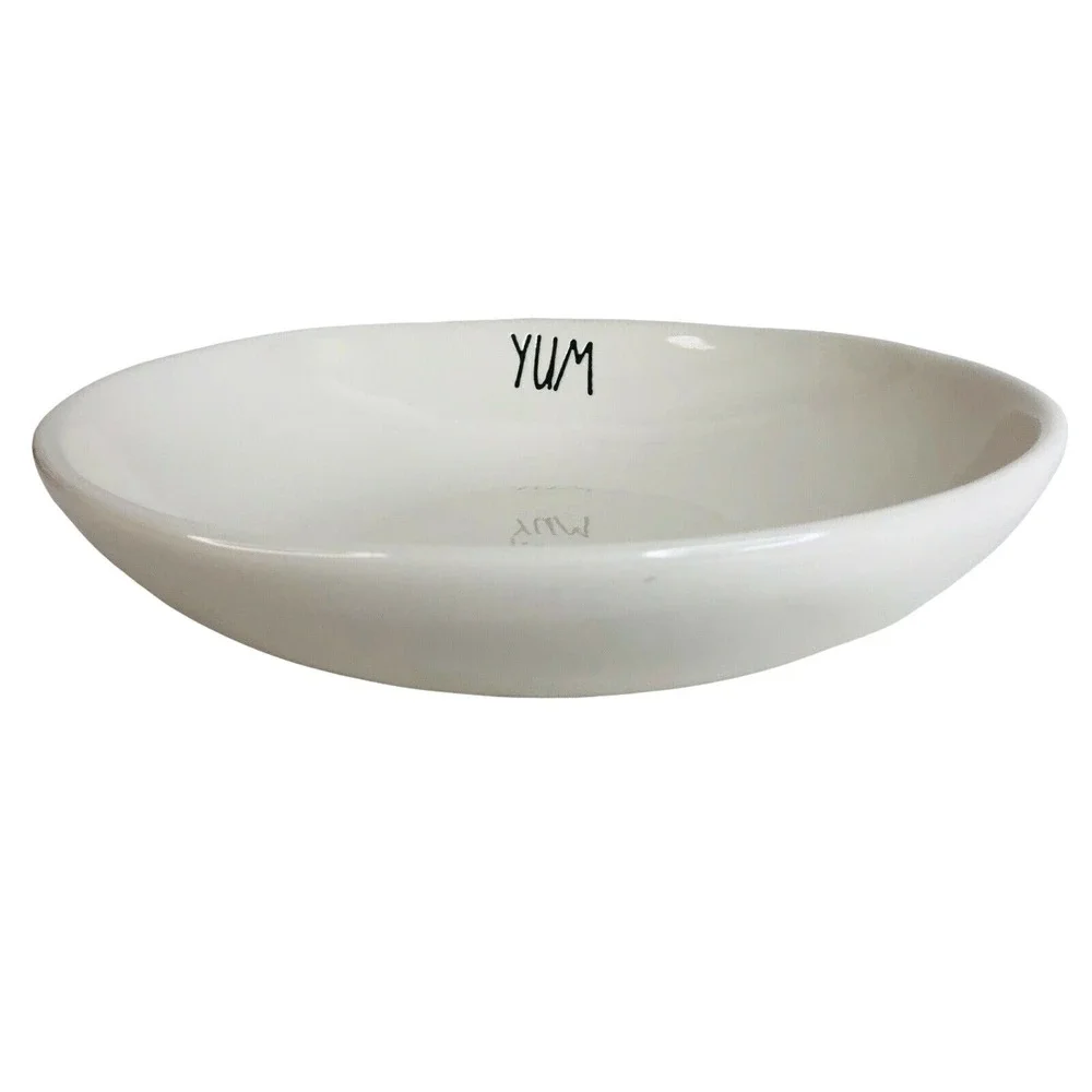 2 Rae Dunn YUM Pasta Bowls 8
